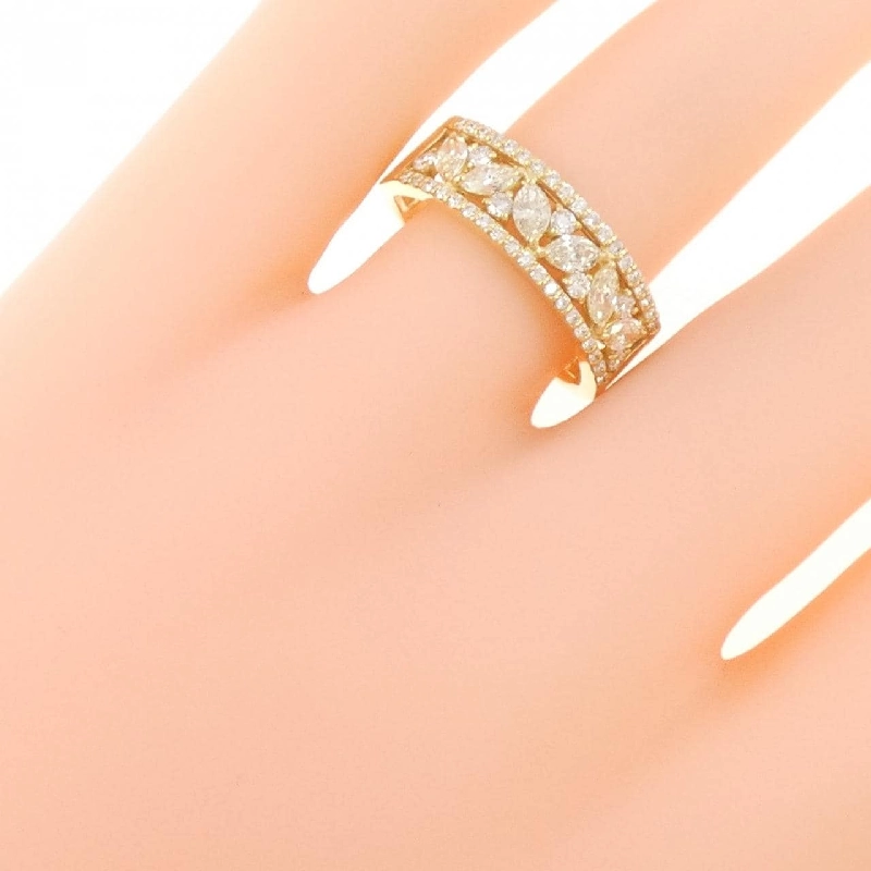 【Sản phẩm mới】Nhẫn kim cương K18YG 0.75CT 668189