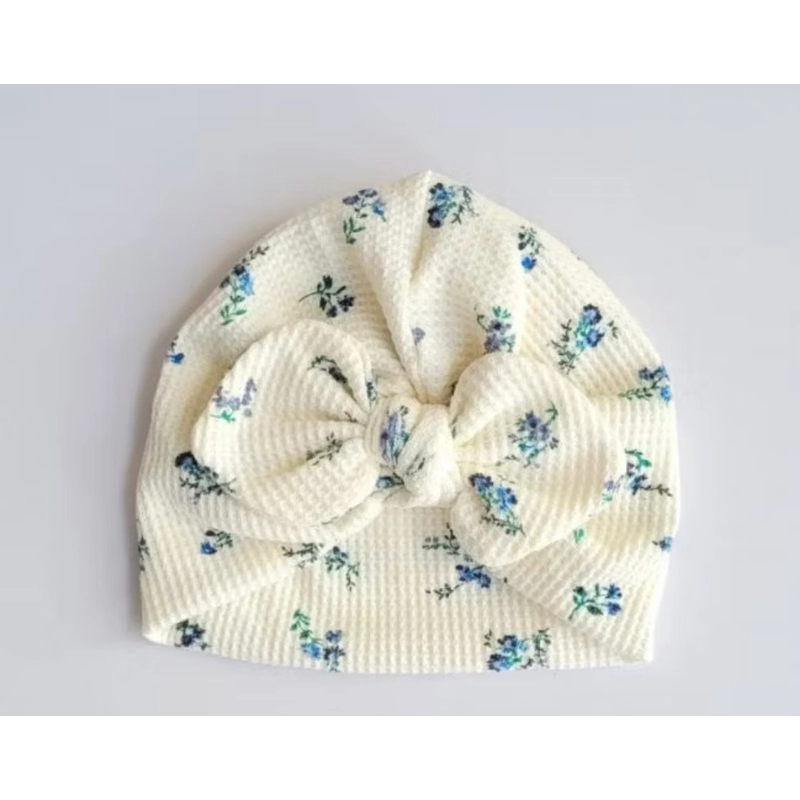 Mũ Turban cho bé siêu xinh, chất cotton Waffle Hàn, cho bé từ 4-12kg.  462208
