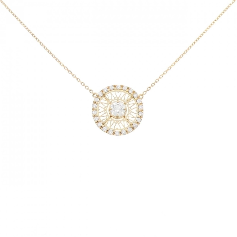 K18YG Dây chuyền kim cương 0.204CT - Hàng hiệu Chính hãng 862554