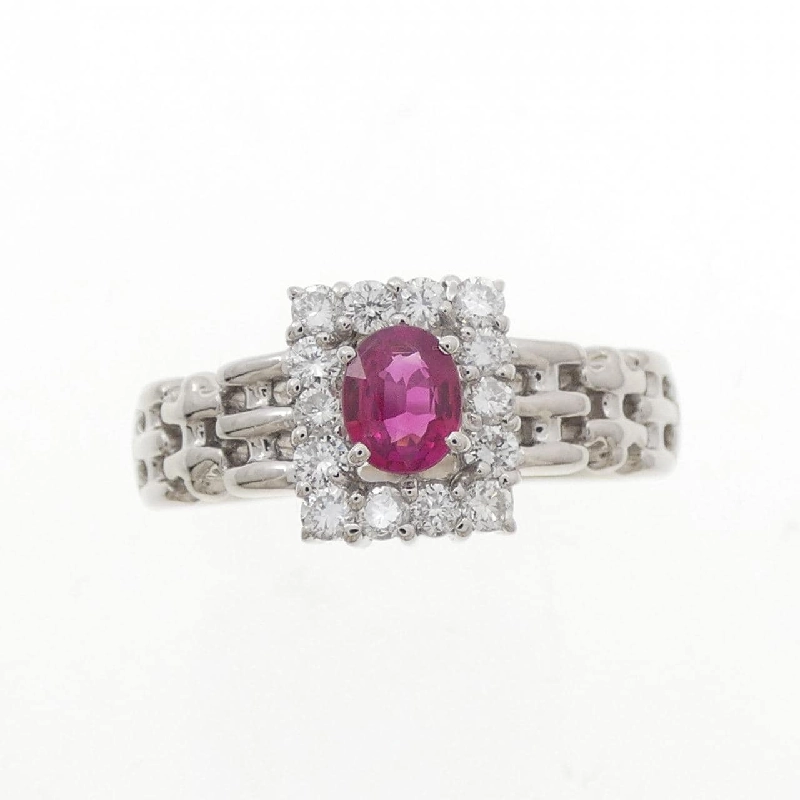Nhẫn ruby PT900 0.41CT 666986