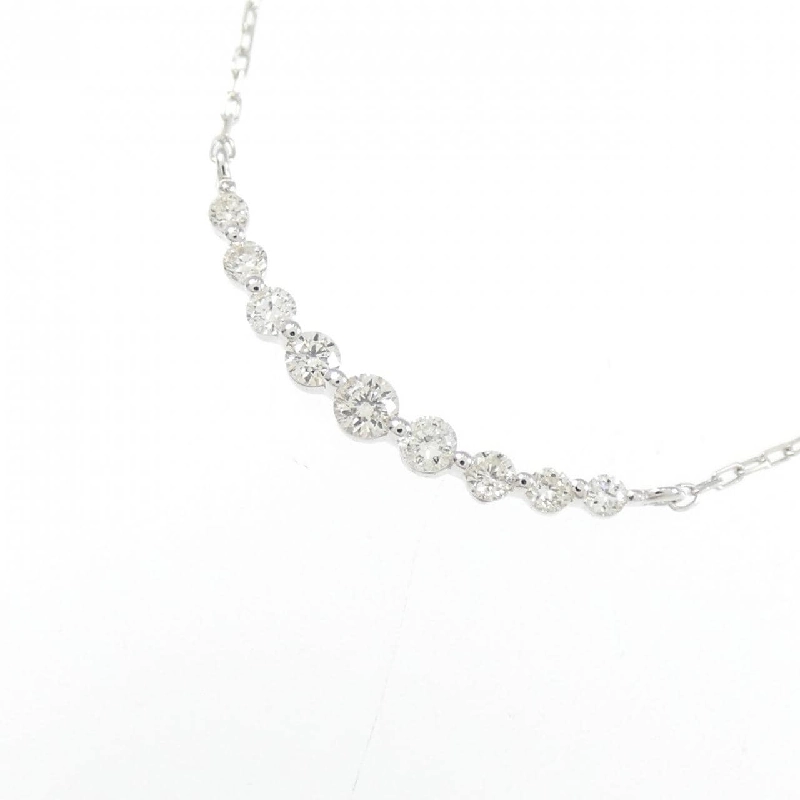 Dây chuyền kim cương K18WG 0.10CT - Hàng hiệu Chính hãng 866014