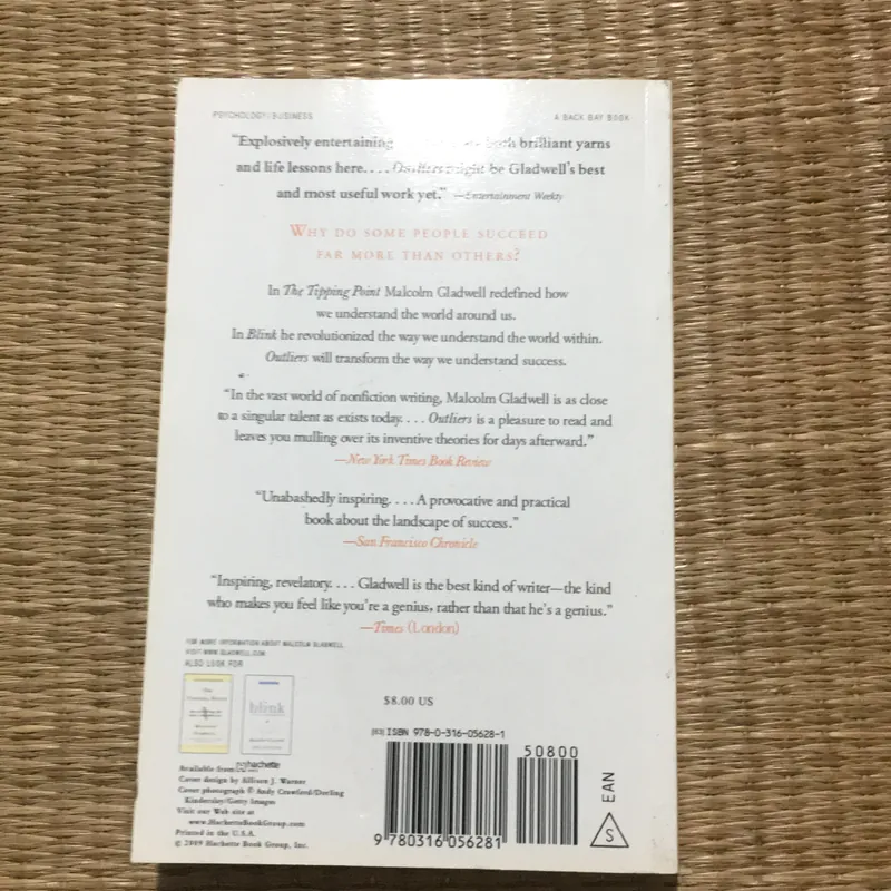 Outliers  MALCOM GLADWELL 596699
