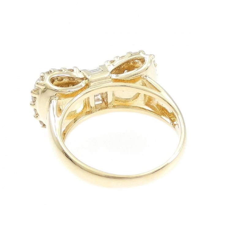 Nhẫn kim cương K18YG hình ruy băng 0.20CT - Hàng hiệu chính hãng 850069