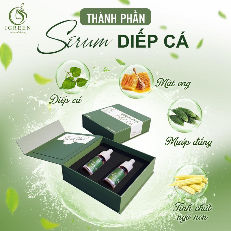 Serum diếp cá IGREEN dành cho da mụn (mẫu mới) 8231