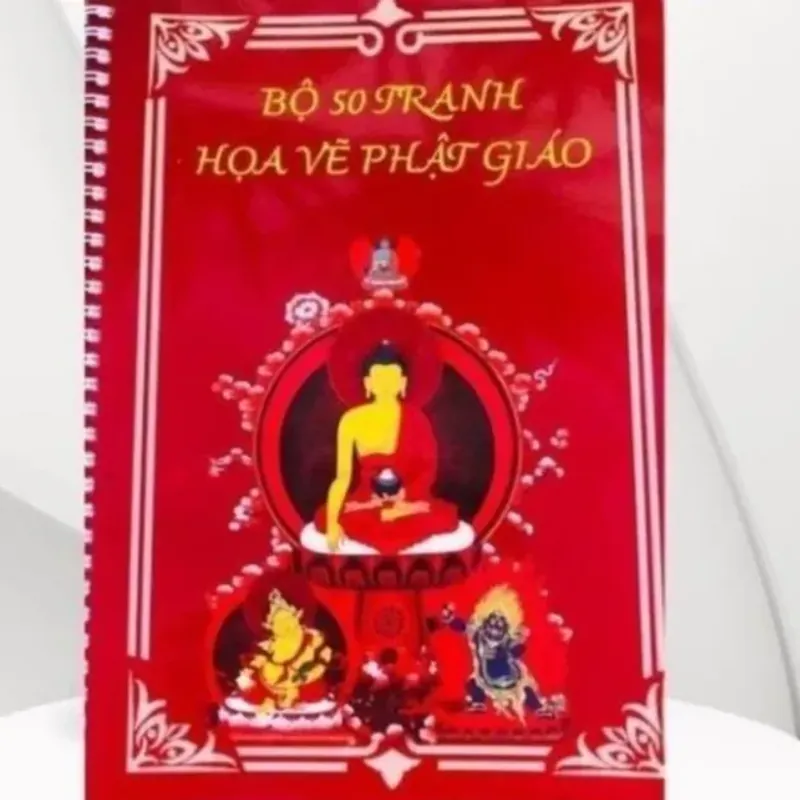 VỞ HÌNH Vẽ Phật Pháp Khổ A4 CHO PHẬT TỬ cực đẹp 781019