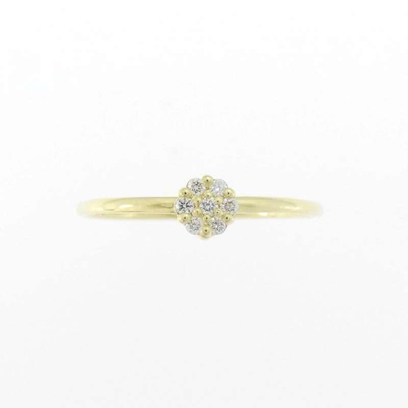【Sản phẩm mới】Nhẫn kim cương K18YG hình hoa 0.04CT 671348