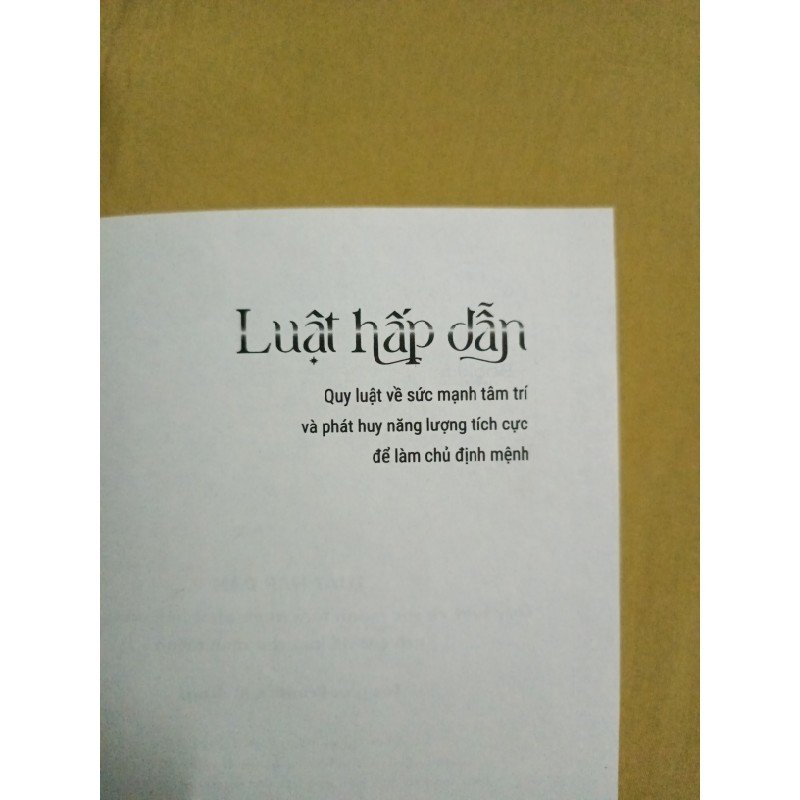 Luật Hấp Dẫn (sách rèn luyện tâm trí) 66754