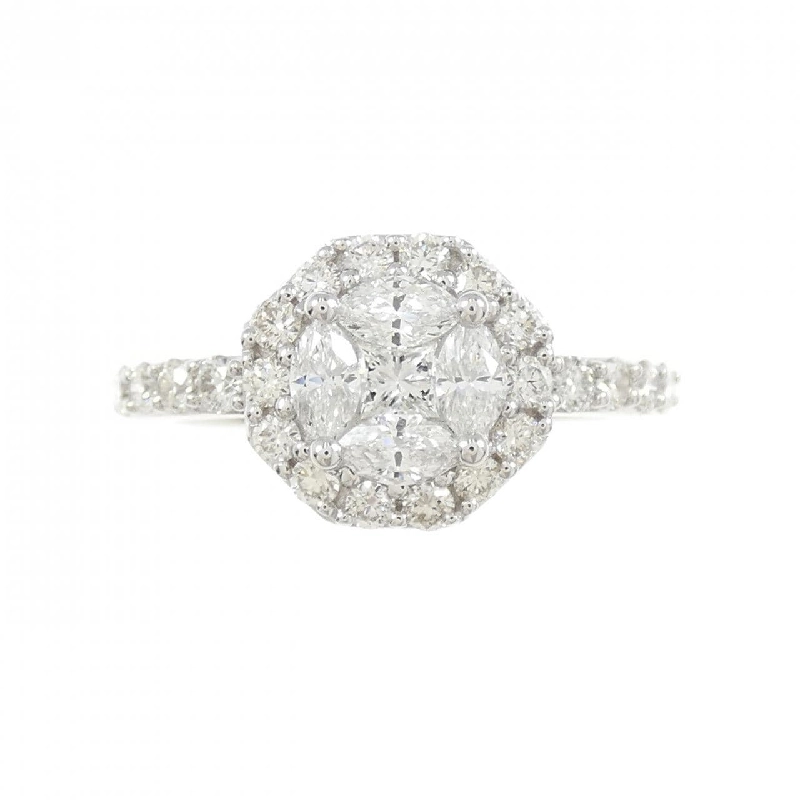 Nhẫn kim cương K18WG 0.910CT 670148