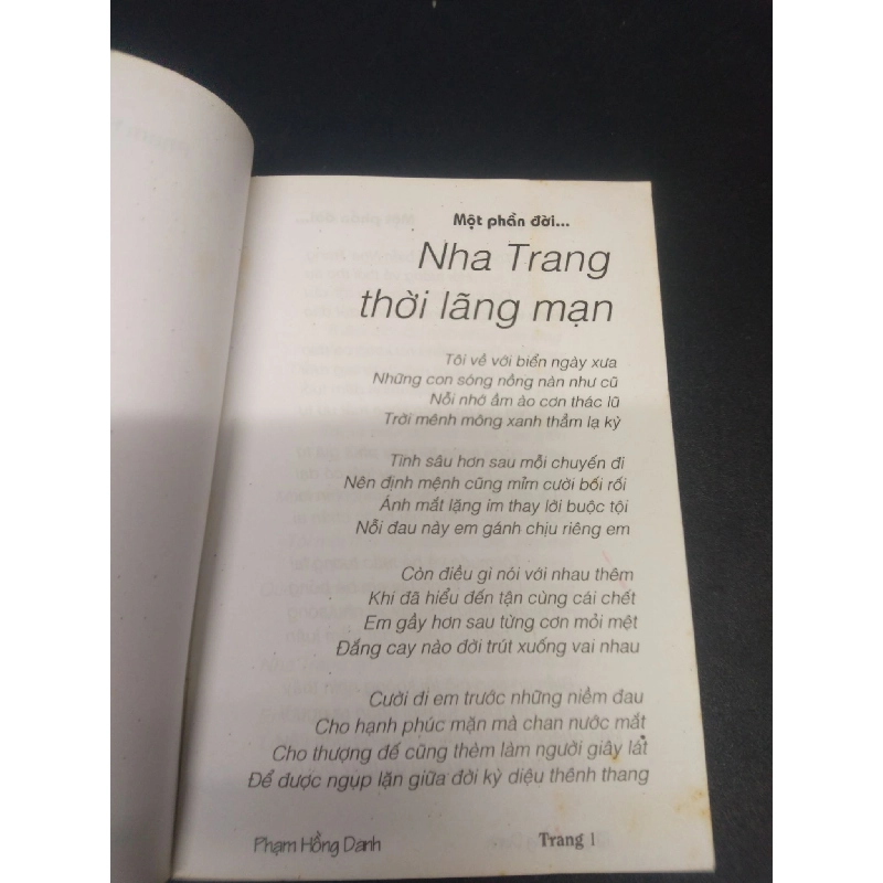 Một phần đời… Phạm Hồng Danh 2003 mới 70% ố vàng HCM1504 văn học 913961