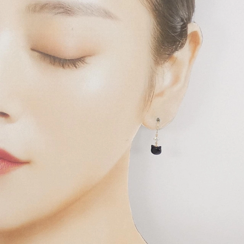 K10YG Bông tai Onyx - Hàng hiệu Chính hãng 869056