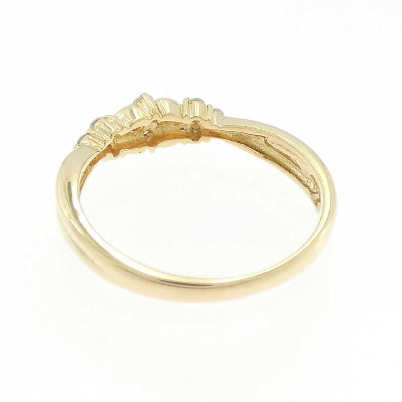 Nhẫn kim cương hoa K18YG 0.15CT 668053