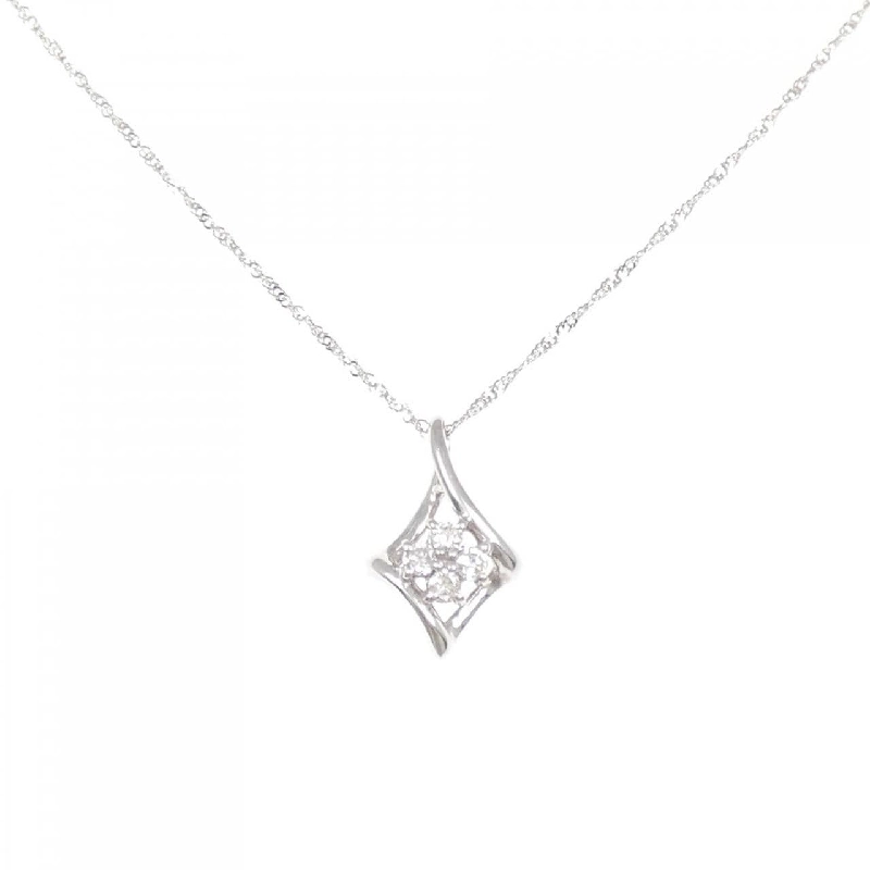 K18WG/750WG Dây chuyền kim cương 0.10CT - Hàng hiệu Chính hãng 857543