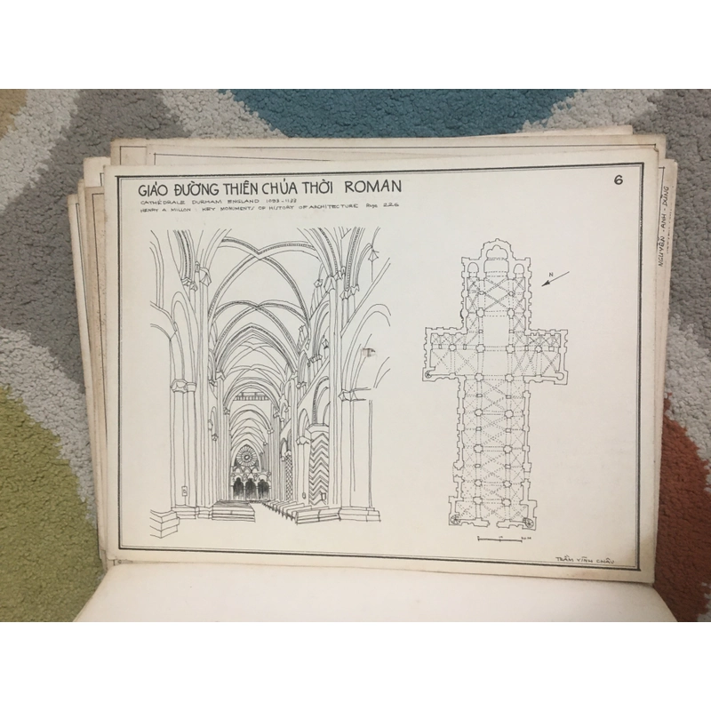 (1970-1971) Tập vẽ tay về Lịch Sử Kiến trúc Tôn Giáo của sinh viên Đại học Kiến Trúc 279447