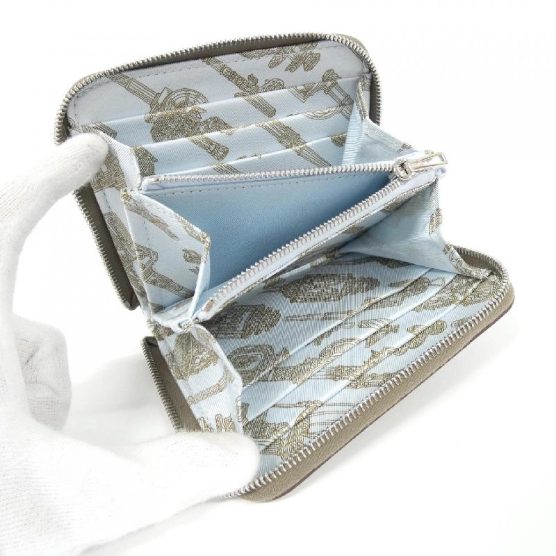 Ví Hermès MERVILLEUSES LANTERNES lụa compact 086387CK 620299