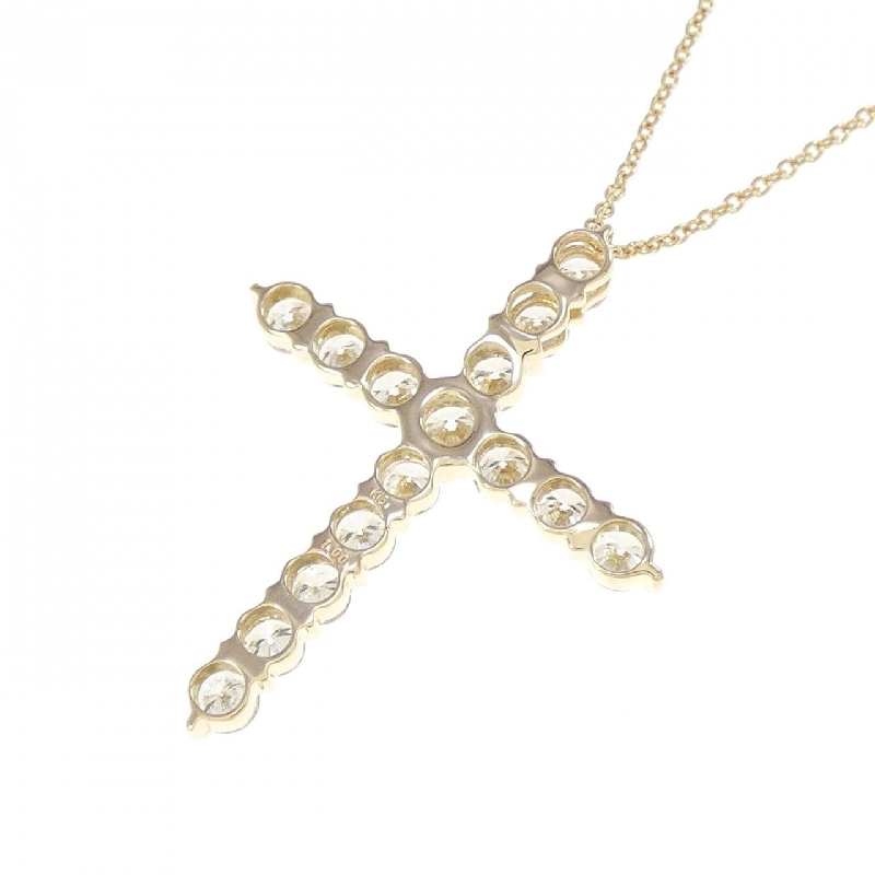 K18YG Dây chuyền kim cương hình chữ thập 1.00CT - Hàng hiệu Chính hãng 858483
