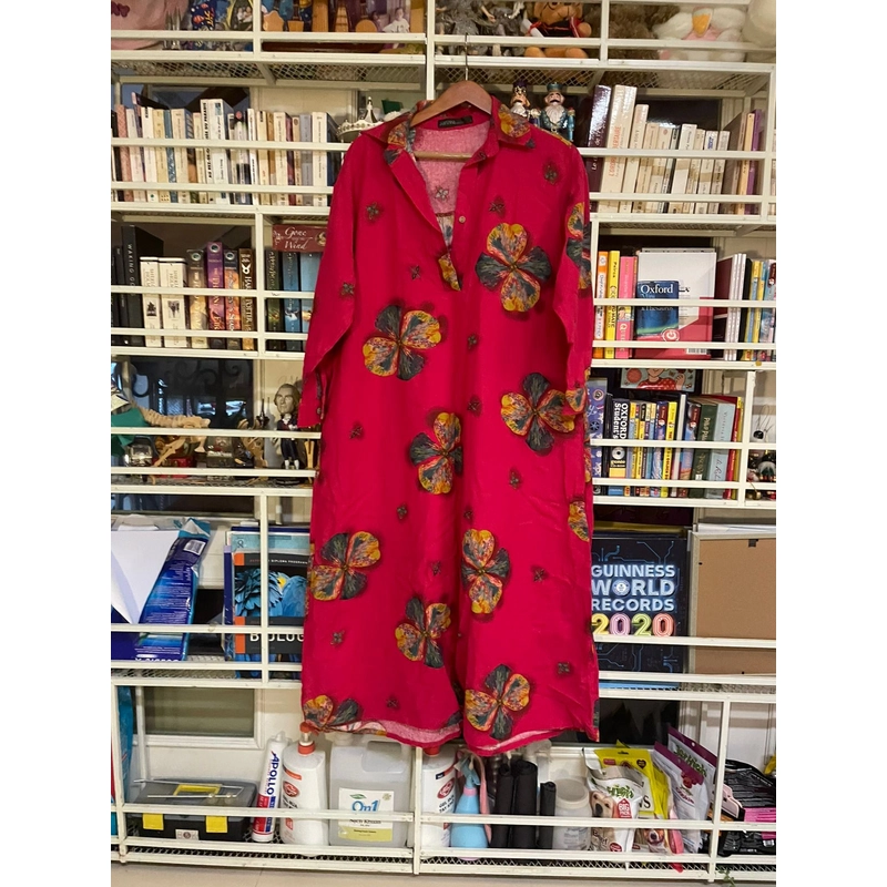 Đầm bông đỏ, Size L 528417
