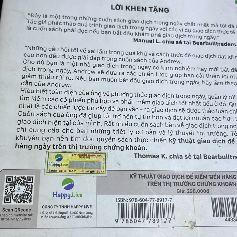 Kỹ thuật giao dịch để kiếm tiền hàng ngày trên thị trường chứng khoán Andrew Aziz 507365