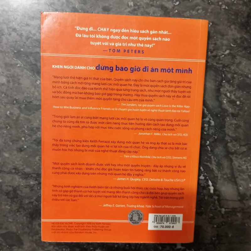 [Bí kíp Networking] Sách Đừng Bao Giờ Đi Ăn Một Mình - Keith Ferrazzi 1019910