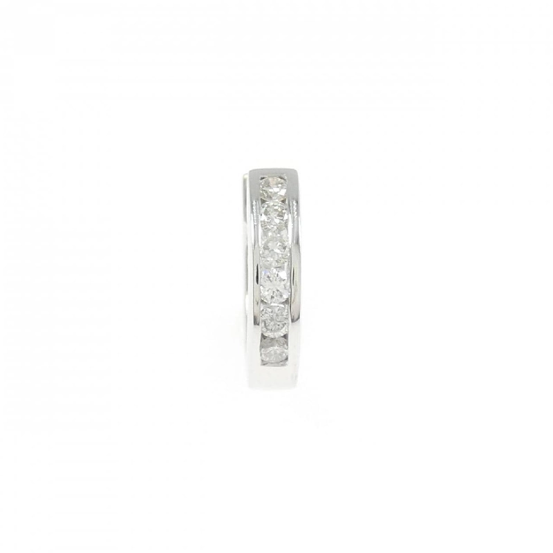 K18WG Bông tai kim cương dạng vòng một bên - Hàng hiệu Authentic 867620