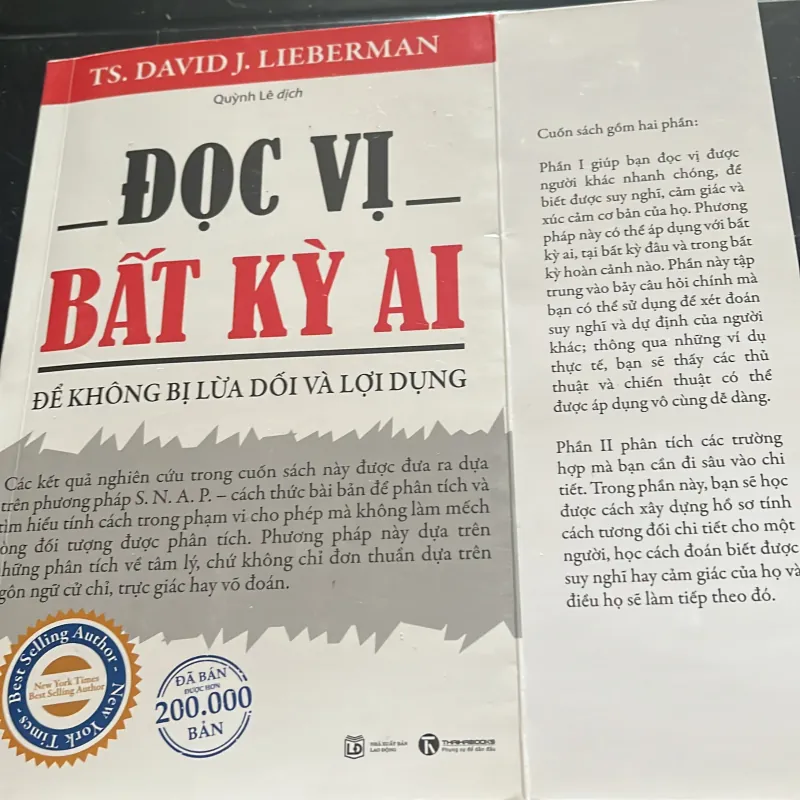 [tâm lý học] Đọc vị bất kỳ ai để không bị lừa dối và lợi dụng 1030037