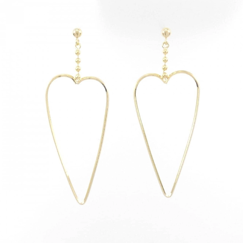 K18YG Bông tai hình trái tim - Hàng hiệu Chính hãng 870730