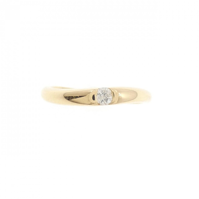 Nhẫn kim cương K18YG 0.06CT 671922