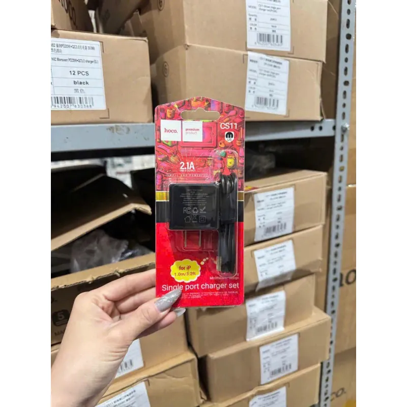 Bộ sạc kèm cáp lighning hoco cs11 1029919