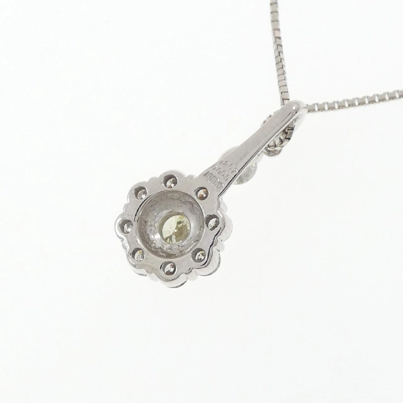 K18WG Hoa Đá Kim Cương Dây Chuyền 0.257CT - Hàng hiệu Chính hãng 860434