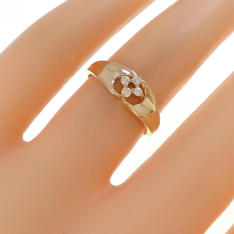 Nhẫn kim cương hoa K18YG 0.07CT - Hàng hiệu Authentic 854226