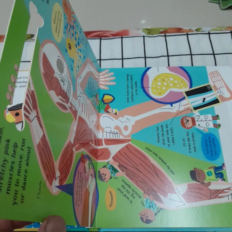 Sách t Anh màu bìa cứng- Usborn inside science YOUR BODY. Tg. Lara Bryan. 758693