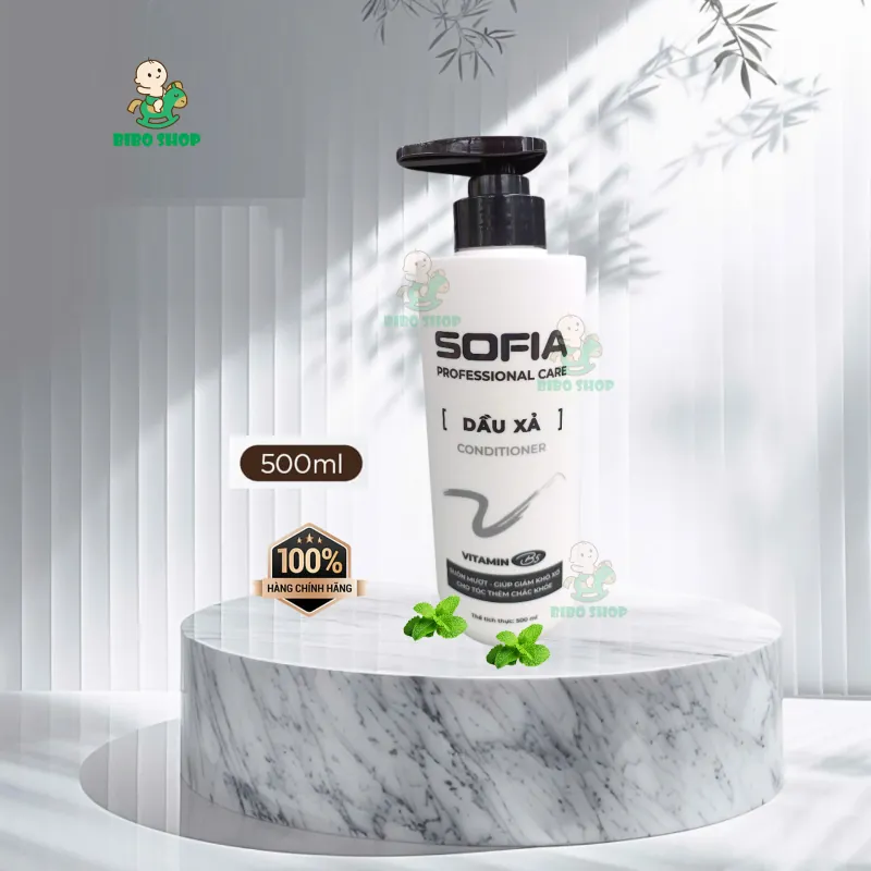 DẦU GỘI, DẦU XẢ TINH DẦU BẠC HÀ SOFIA (500ML/1Chai) - MÁT LẠNH SẠCH GÀU 553585