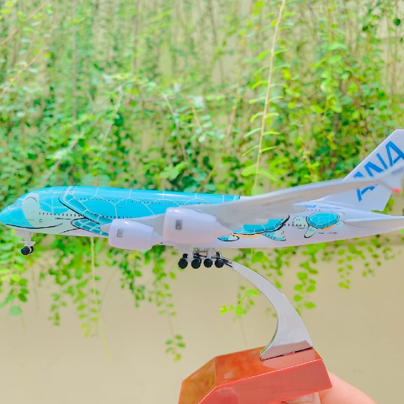 [Hàng mới nguyên hộp] Máy Bay Airbus A380 ANA  "Flying Honu" Tỷ Lệ 1:400 tặng kèm đế  8212