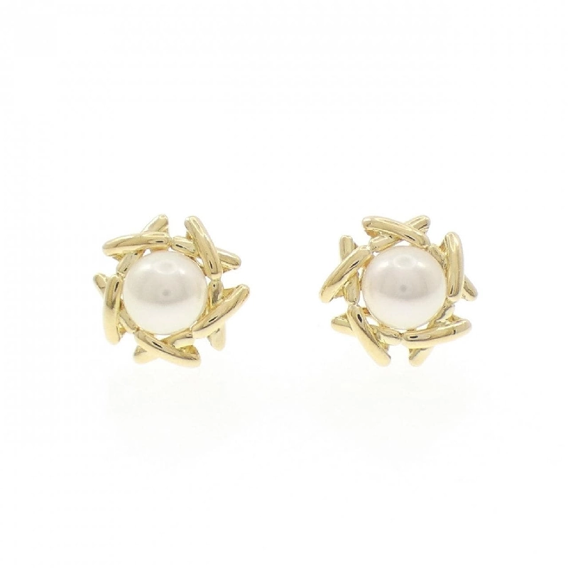 Bông tai ngọc trai Akoya 6.5mm - Hàng hiệu Authentic Tiffany 843667