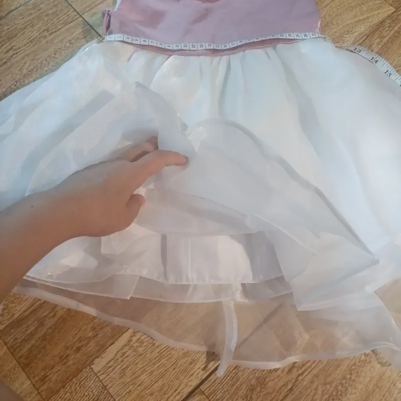 Váy dự tiệc bé gái chất tơ mát, bóng đẹp, như mới MS01 603875
