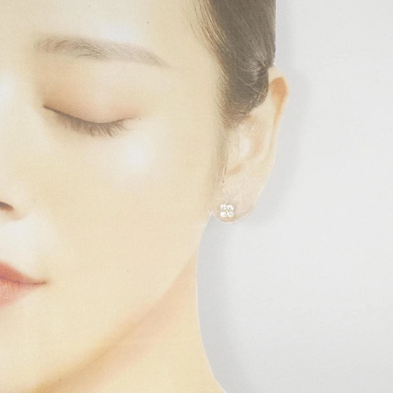 Bông tai kim cương K18YG hoa 0.50CT - Hàng hiệu chính hãng 869241