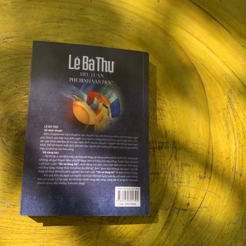 LÊ BÁ THỰ TIỂU LUẬN & PHÊ BÌNH VĂN HỌC 784274