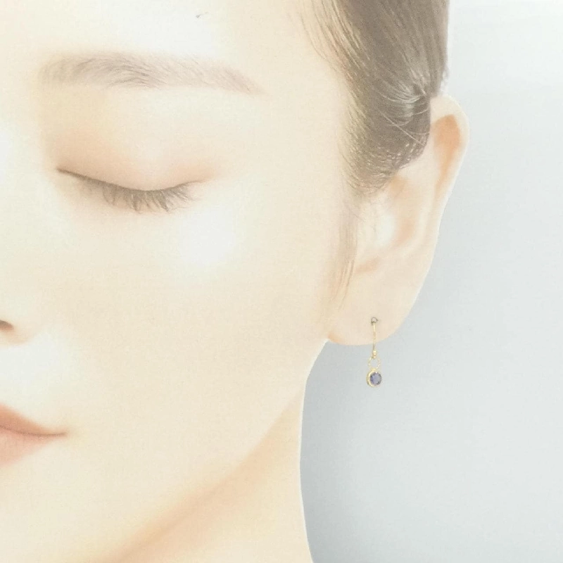 K18YG Iolite Bông tai - Hàng hiệu Chính hãng 868575