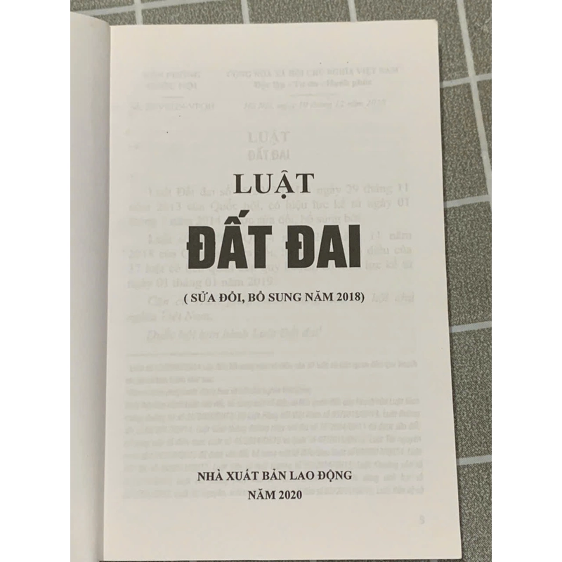 LUẬT ĐẤT ĐAI, 2018 545905