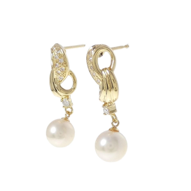 Bông tai ngọc trai Akoya K18YG 7.3mm - Hàng hiệu Chính hãng 866524