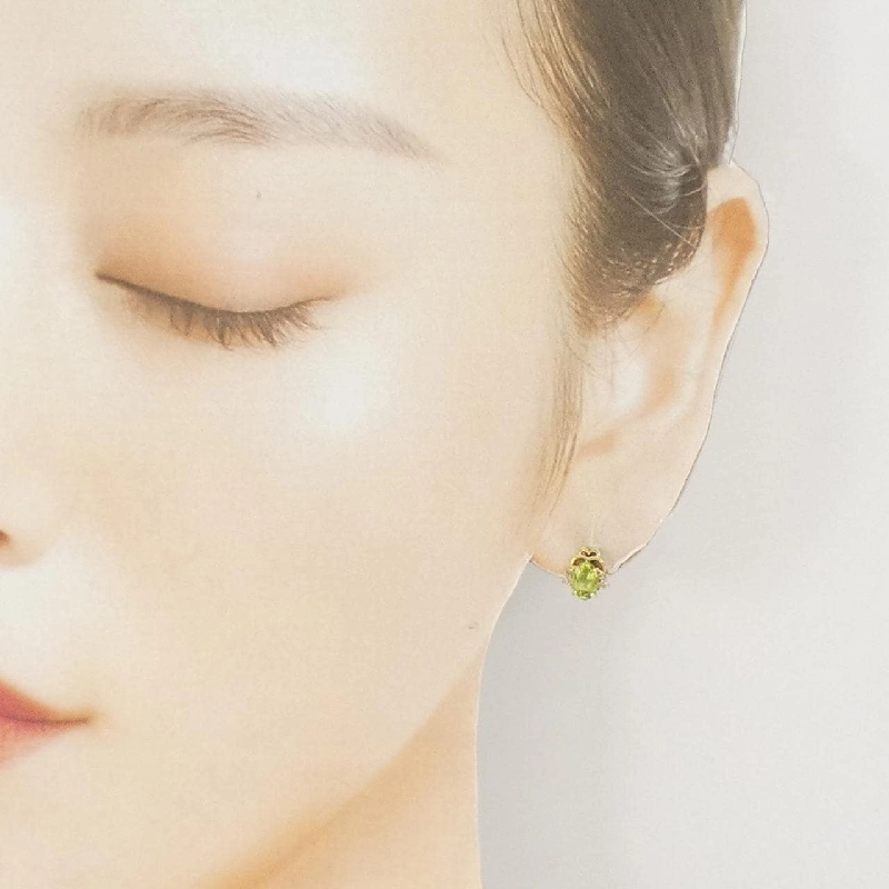 K18YG Peridot Bông tai - Hàng hiệu Chính hãng 867818