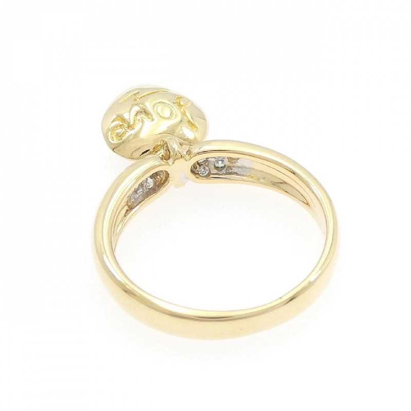 Nhẫn kim cương pavé hình trái tim K18YG/K18WG 0.37CT - Hàng hiệu Authentic 848522