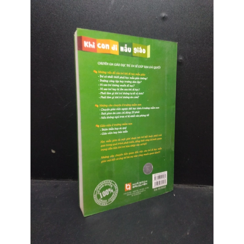 Khi con đi mẫu giáo Lý Diệu Nhi 2013 Mới 80% ố bẩn rách bìa HCM.ASB0309 913407