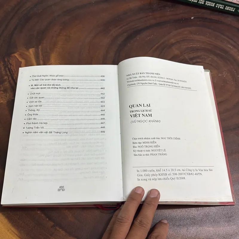 II Sách Lịch Sử: Quan Lại Trong Lịch Sử Việt Nam - Vũ Ngọc Khánh - 2008 1022384