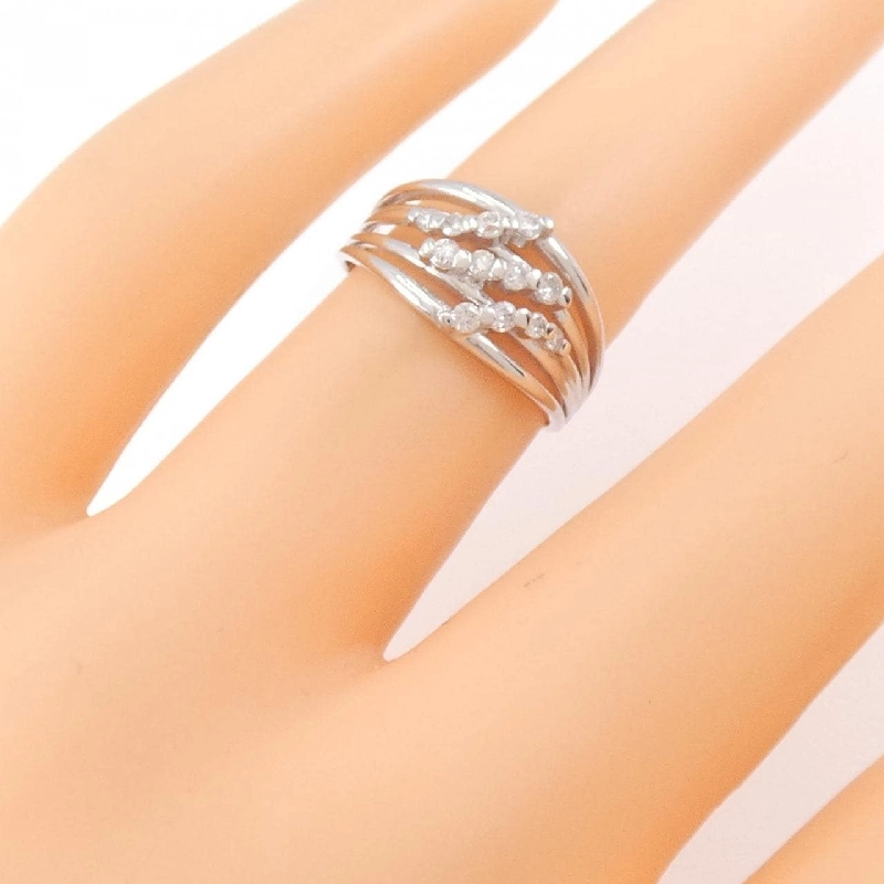 Nhẫn kim cương K18WG 0.17CT 672988
