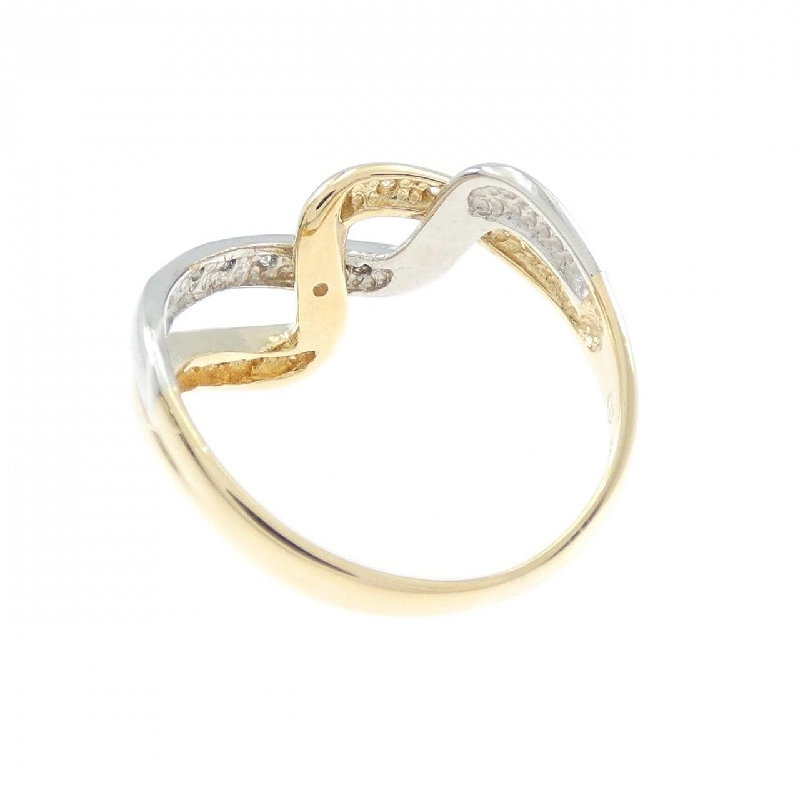 Nhẫn kim cương K18YG/PT900 0.13CT - Hàng hiệu Authentic 848373