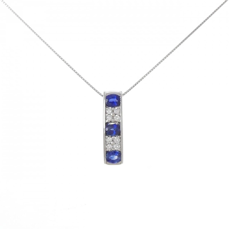 Dây chuyền Sapphire PT900/PT850 0.90CT - Hàng hiệu Chính hãng 859244