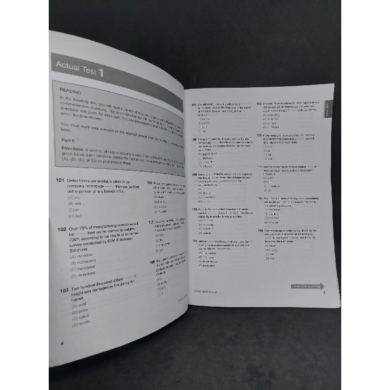 Mozilge Toeic Actual tests part 5,6 mới 90% 2014 HCM2107 912015