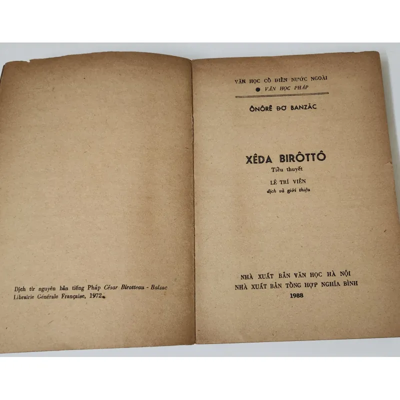 CÉSAR BIROTTEAU - Tác phẩm của H. De Balzac 758217