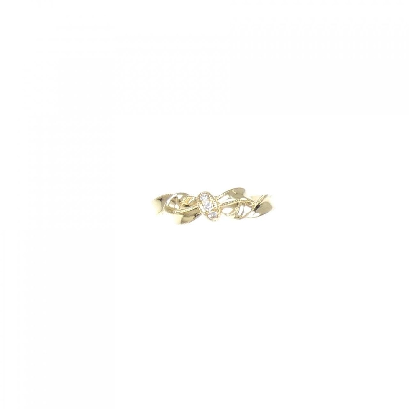 Nhẫn kim cương hình ruy băng K18YG 0.03CT - Hàng hiệu chính hãng 856105