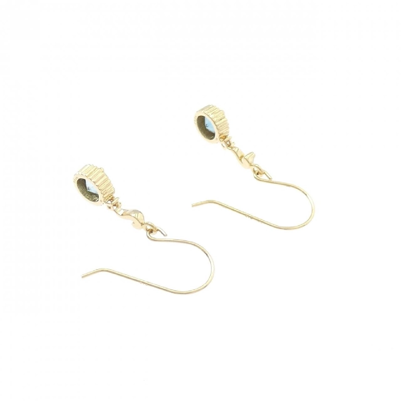 K18YG Blue Topaz Bông tai - Hàng hiệu Chính hãng 868540